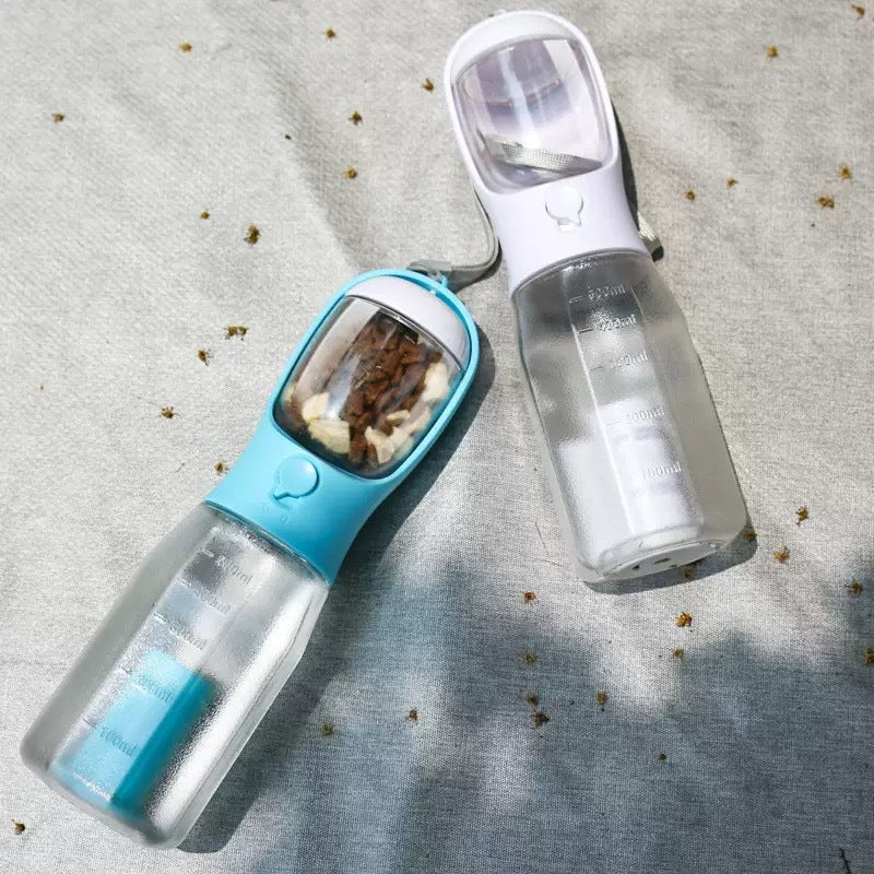 Foldable Leak-Proof Pet Travel Water Bottle for Dogs and Cats 300ml or 600ml