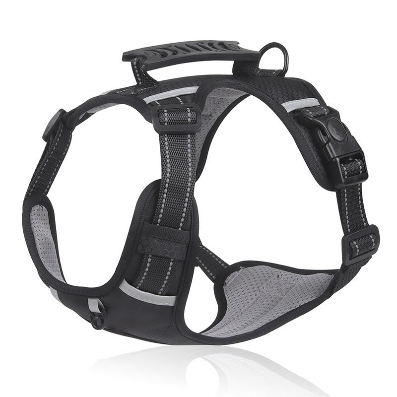 Reflective nylon vest dog harness, ideal for everyday use