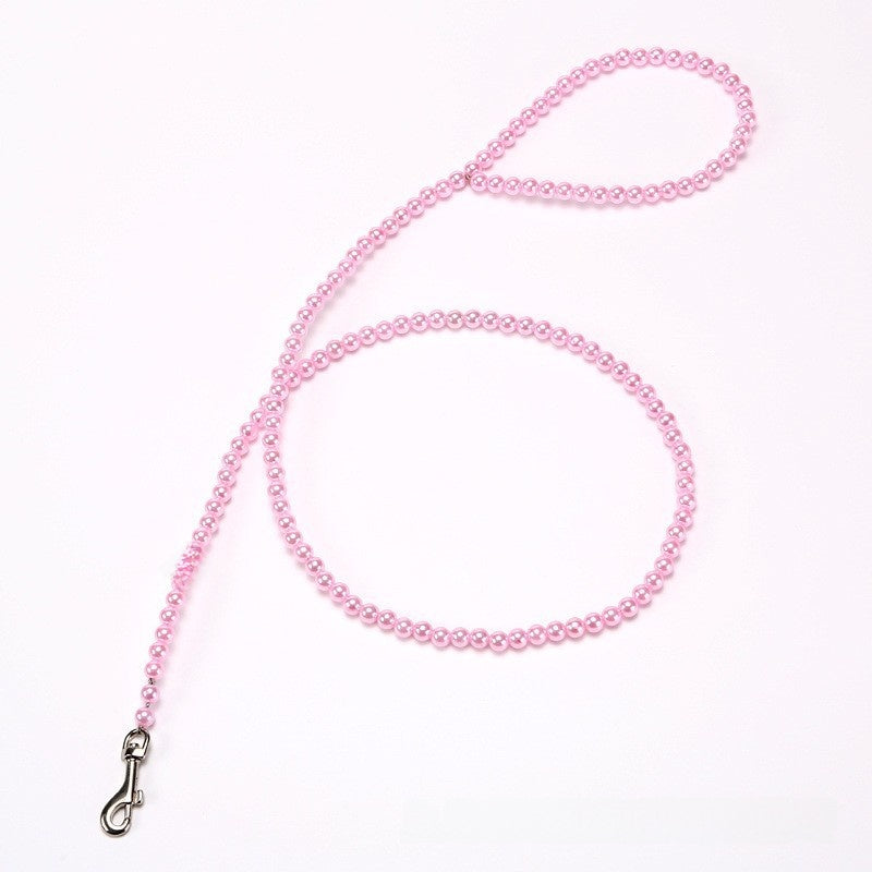 Pearl beaded harness lead for dogs and cats, ideal for everyday use