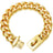 Stainless steel chain dog collar in 3 colour options
