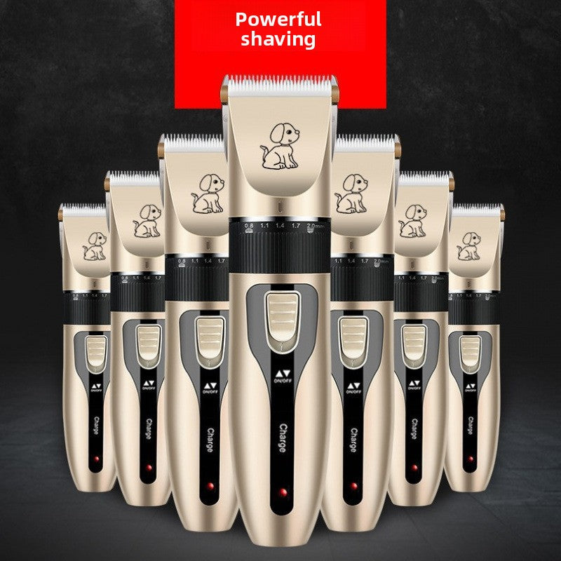 Ceramic Blade Pet Trimmer Kit with 8000 RPM Motor and Steel Combs