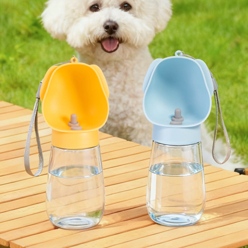 300ml dog travel water cup with press button, product image 2
