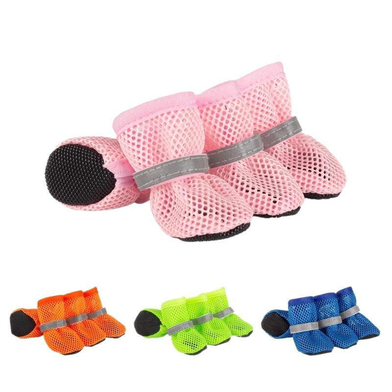 Breathable mesh dog shoes set of four, available in 4 colours, image 5