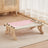 Solid wood cat hammock bed with soft grey cushion, product image 10