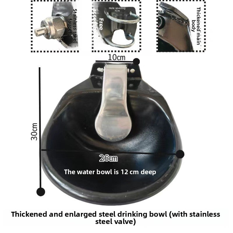 Automatic Livestock Drinking Water Bowl with Float Ball Refill for Cattle and Horses
