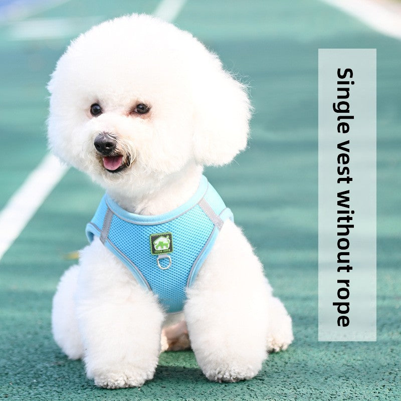 Breathable vest harness for small dogs and cats, available from Pet Royale UK