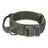 Tactical nylon dog collar and lead in olive and black, view 9