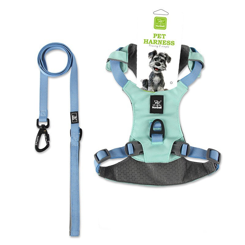 Double-layer breathable polyester dog harness with cushioned lining, product image 64