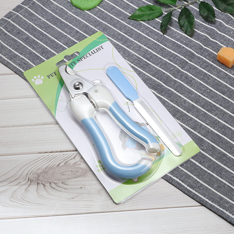 Stainless Steel Pet Nail Clippers with Wave or Curved Handle