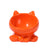 Ceramic Cat Bowl with Angled Mouth and Reaching Hand Designs, Easy-Clean Pet Food Dish