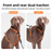 Polyester dog harness and 2.5m lead in khaki and black