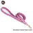 Floral fabric dog collar with gold buckle in Black Champagne Stripe Lead, close-up detail