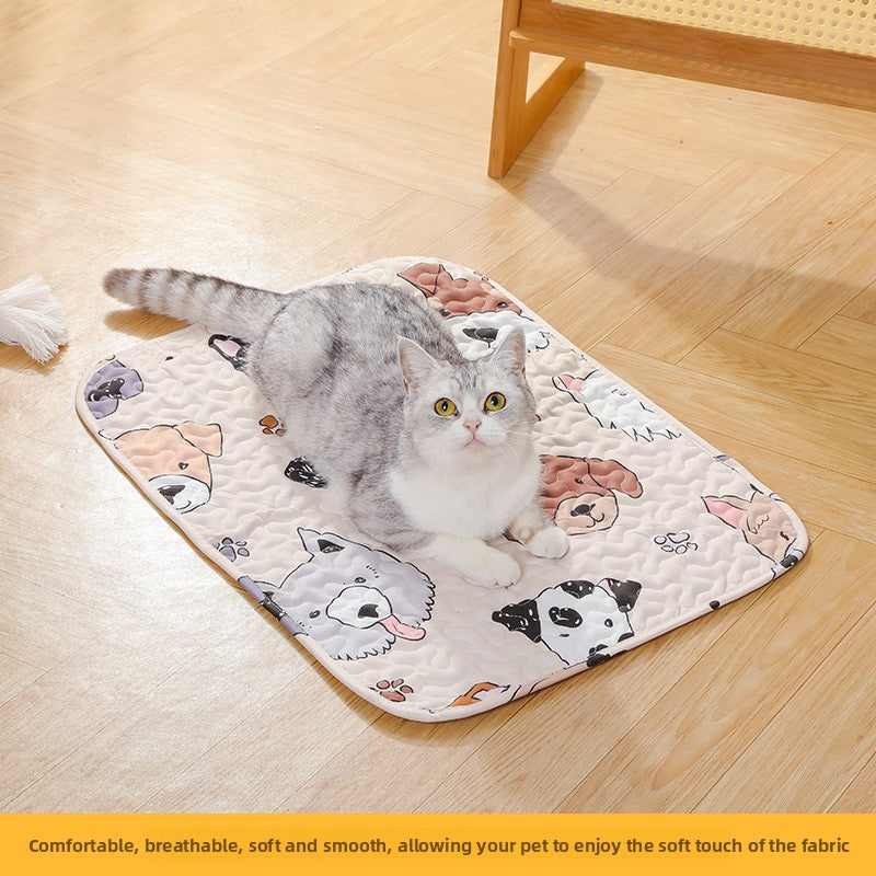 Breathable cotton pet mat with print, detail photo 4