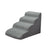 Grey soft foam dog stairs with removable cover, photo 5