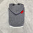 Thick knitted wool jumper for dogs and cats in Grey, front view