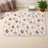 Soft flannel pet blanket with coffee brown footprint print, view 11