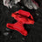 Romantic red corduroy dog harness collar and lead set, available from Pet Royale UK