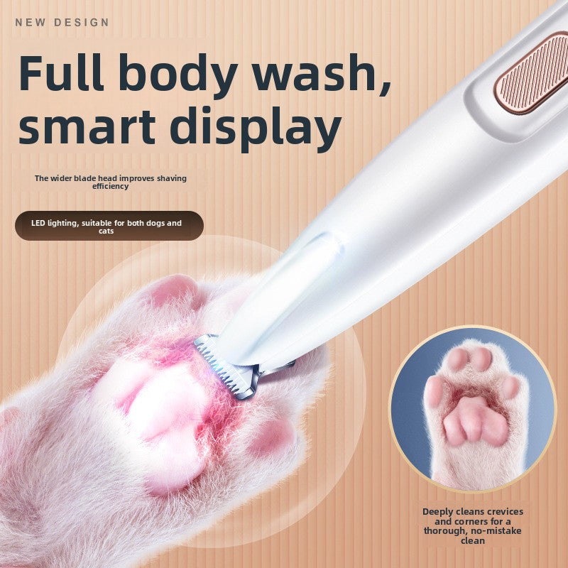3-in-1 Waterproof LED Paw Trimmer and Nail Grinder for Dogs and Cats
