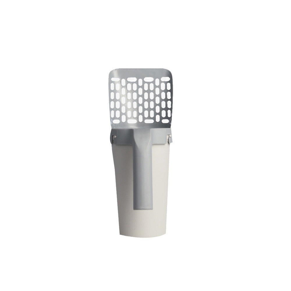 Cat Litter Scoop with Built-In Waste Bin and Storage