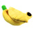Banana shaped cartoon cat bed with soft washable cushion