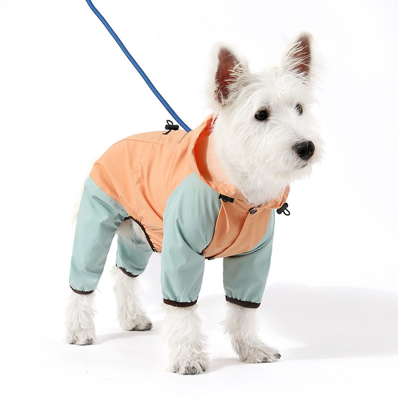 Hooded four leg dog raincoat, available in 19 styles, sizes Small to 2XL, image 74
