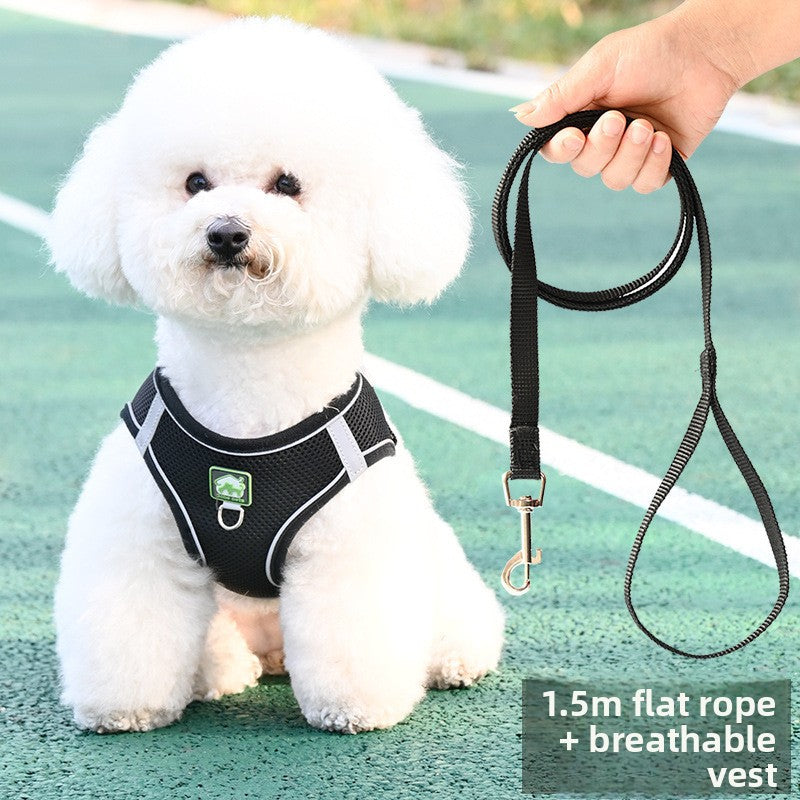 Breathable vest harness for small dogs and cats, 4 sizes available