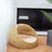 Hand woven rattan cat bed with removable washable cushion, view 6 of 23