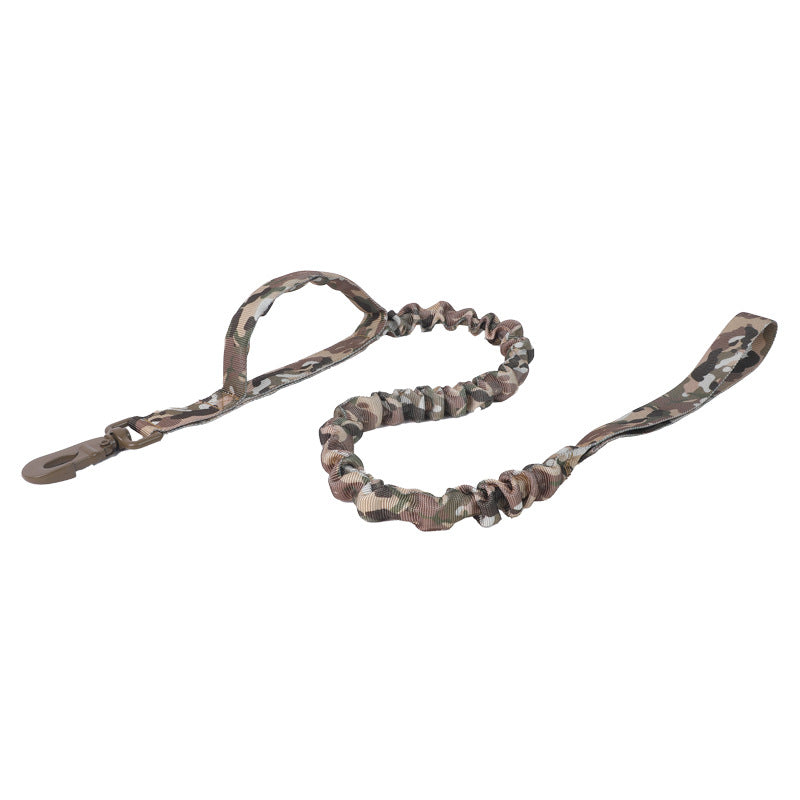 Tactical nylon dog collar and lead in olive and black, view 27