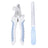 Stainless Steel Pet Nail Clippers with Wave or Curved Handle