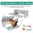 Automatic Pedal Chicken Feeder Trough 5kg in Iron or Stainless Steel
