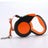Long retractable dog lead with collar, 3 lengths available