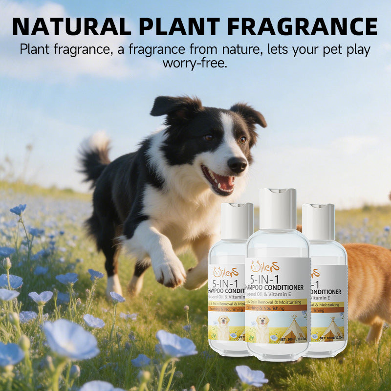 Pet Shampoo 100ml with Rosemary, Jojoba or Ginseng Extracts