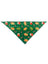 Christmas cartoon triangle scarf for cats and dogs in Red, in use with a pet