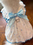 Princess bow cotton cat dress in Purple, showing size and shape