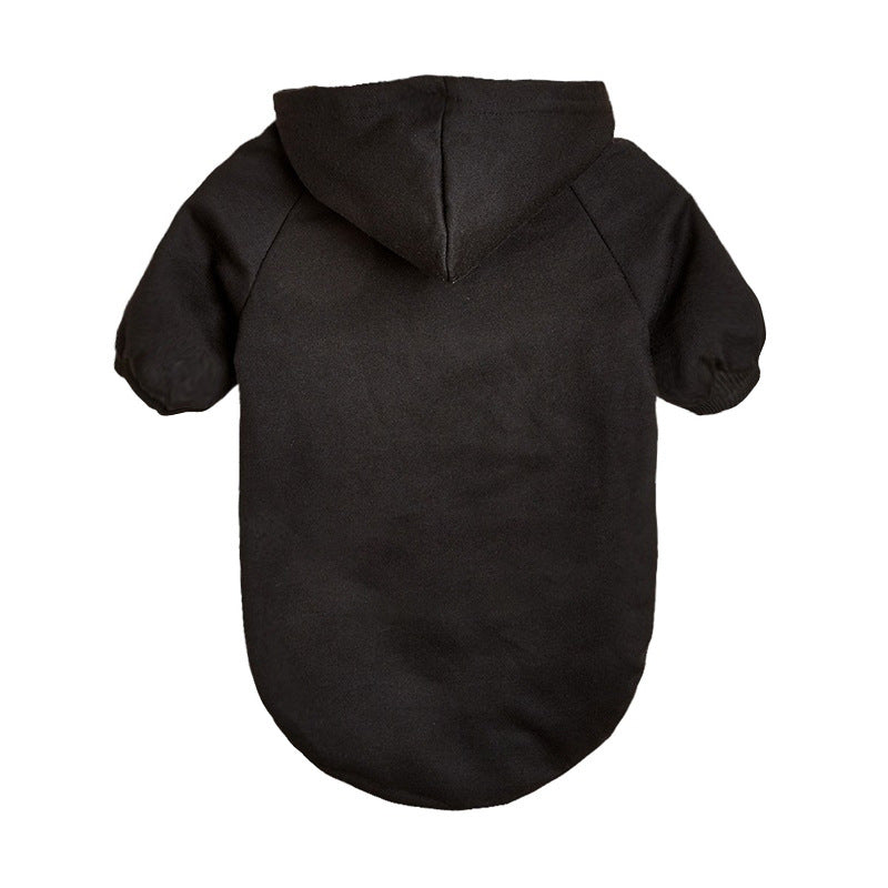 Classic hooded jumper for dogs and cats in Burgundy, front view