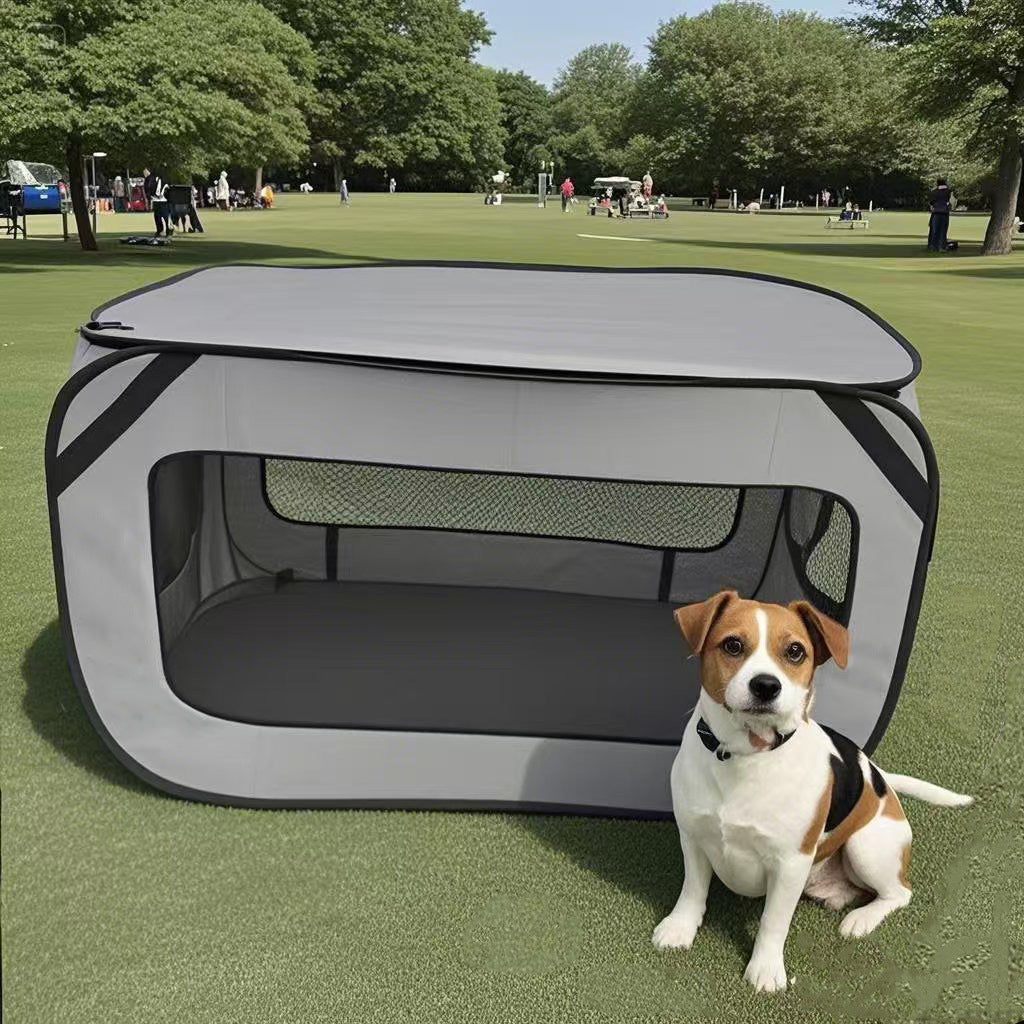 Foldable soft pet crate for small dogs, main product photo