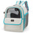 Grey Oxford cloth pet carrier backpack for small dogs, photo 11