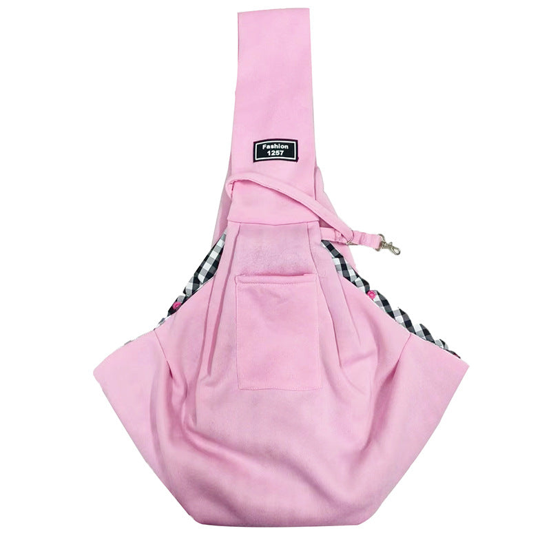 Breathable mesh carrier for small dogs, photo from another angle
