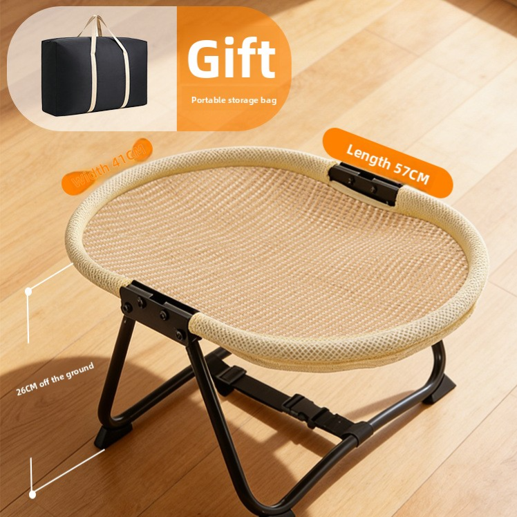 Folding Raised Camp Bed for Small Dogs and Cats, Breathable