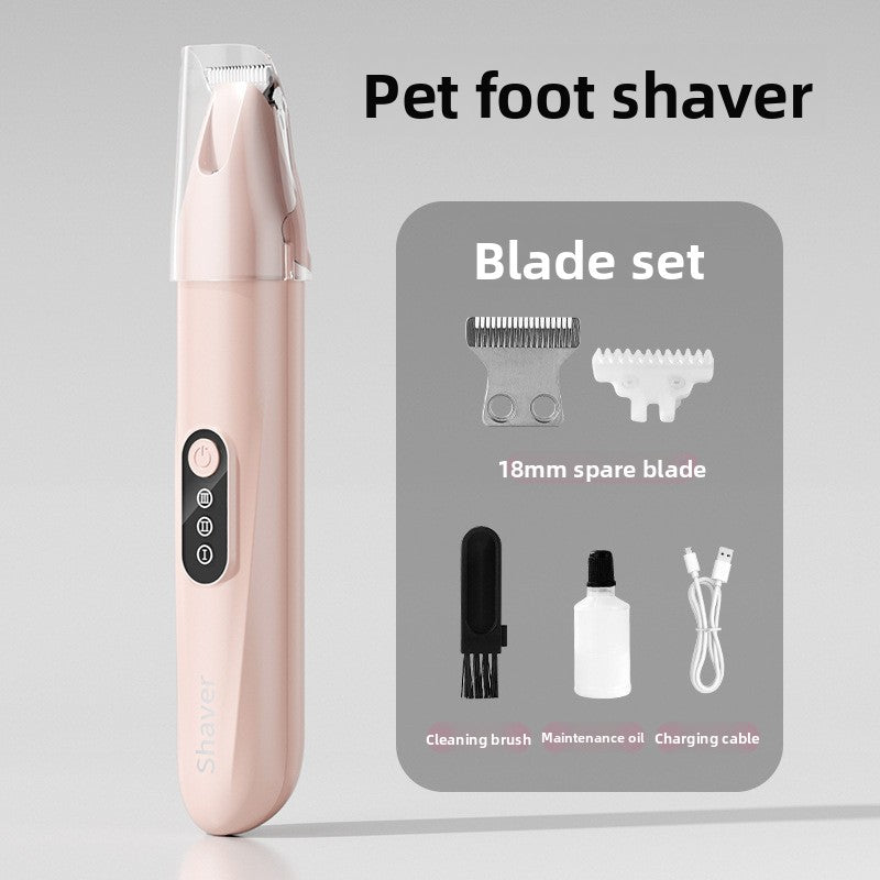 Wide Blade Pet Hair Trimmer with Dust Cover, Quiet Rechargeable