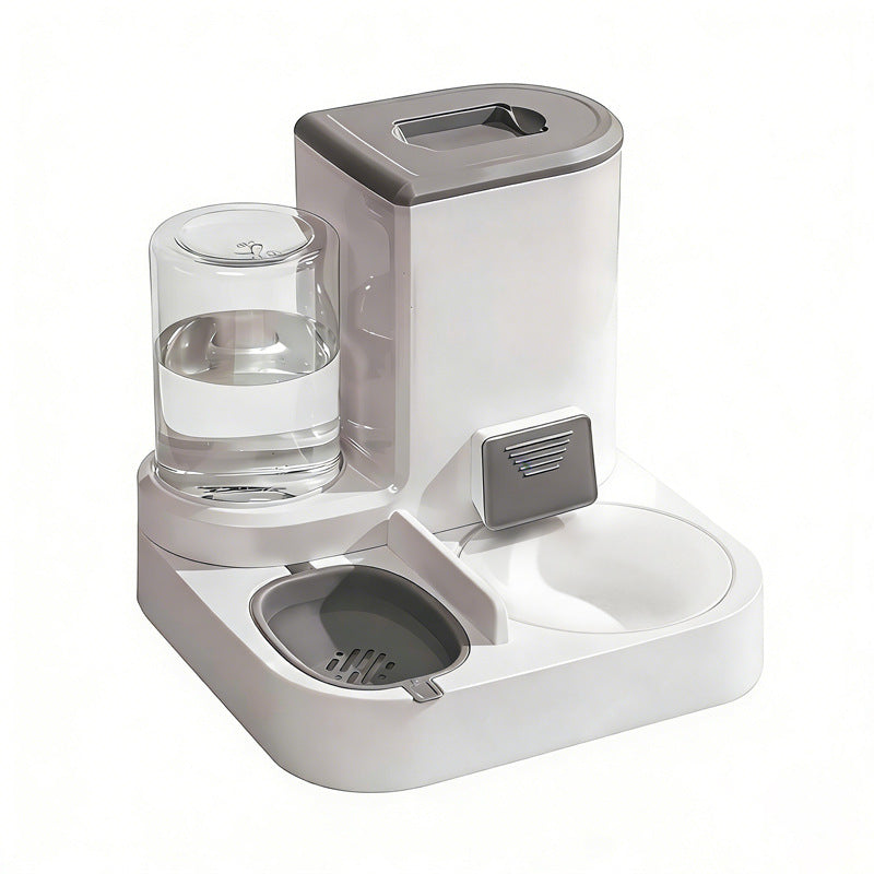 Automatic Pet Feeder and Water Dispenser for Pets with Optional Steel or Ceramic Bowl