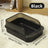 Large Semi-Enclosed Cat Litter Box with Scoop and High Splash Guard