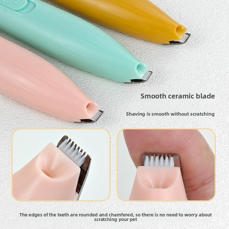 Mini LED Pet Clipper, Quiet USB Rechargeable for Dogs and Cats