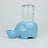 Ceramic Elephant Gravity Cat Drinking Fountain with Glass Bottle and Silicone Ring