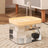 Automatic Cat Water Fountain with Silent Pump, 6 Filter Boxes and Multiple Power Options