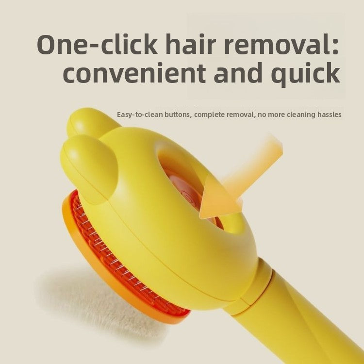 Bunny Ear Self-Cleaning Slicker Brush for Cats and Dogs, Massage
