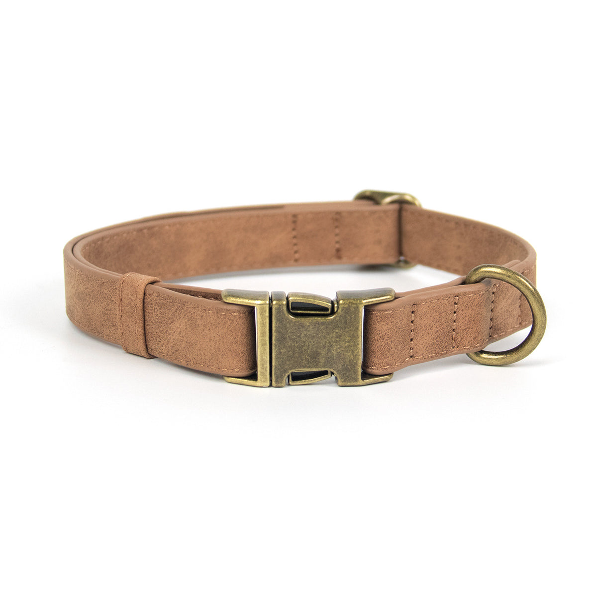 Retro PU leather dog collar and lead, 3 sizes available