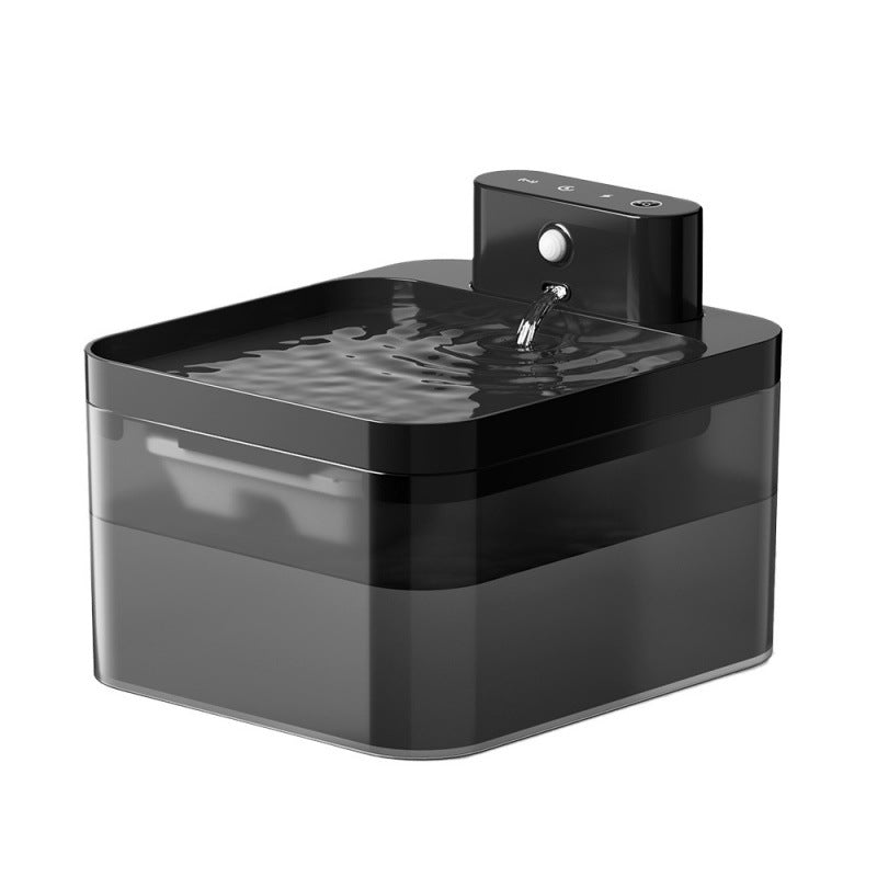 Cordless Stainless Steel Pet Water Fountain with Motion Sensor and Type-C Charging