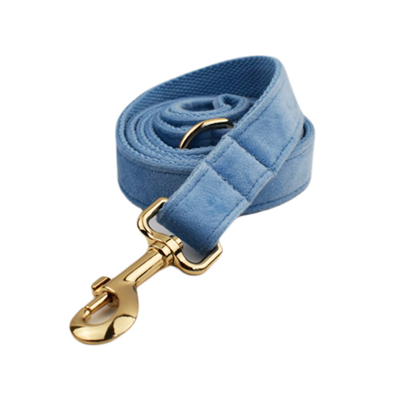 Soft velvet dog collar with bow and flower accents, product image 11