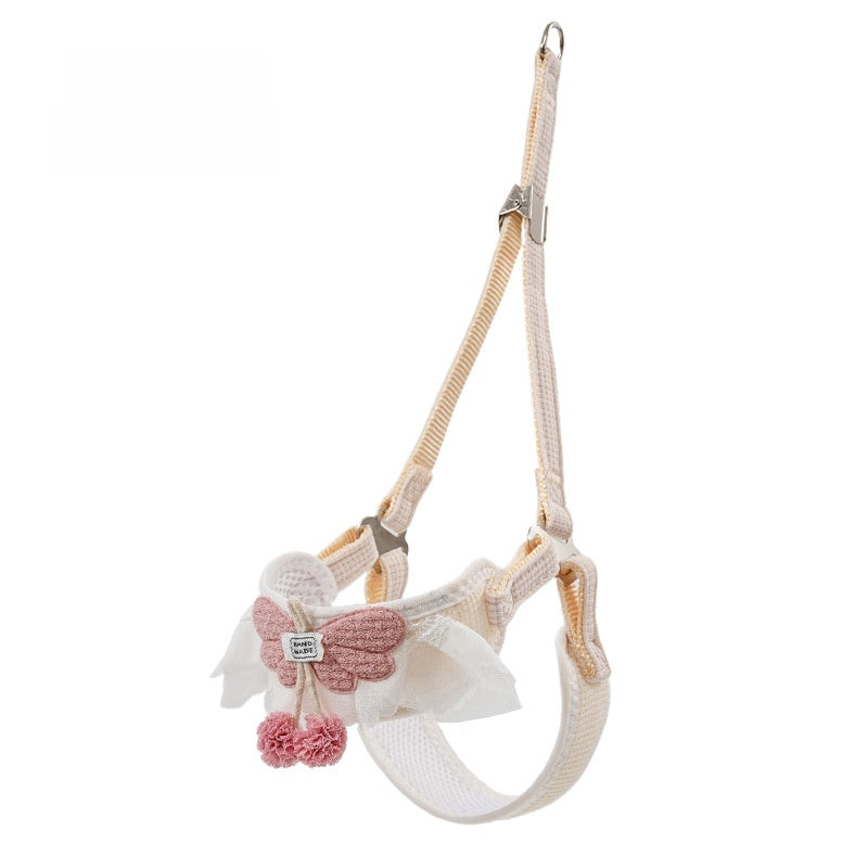 Small pet vest harnesses and leads in five floral styles